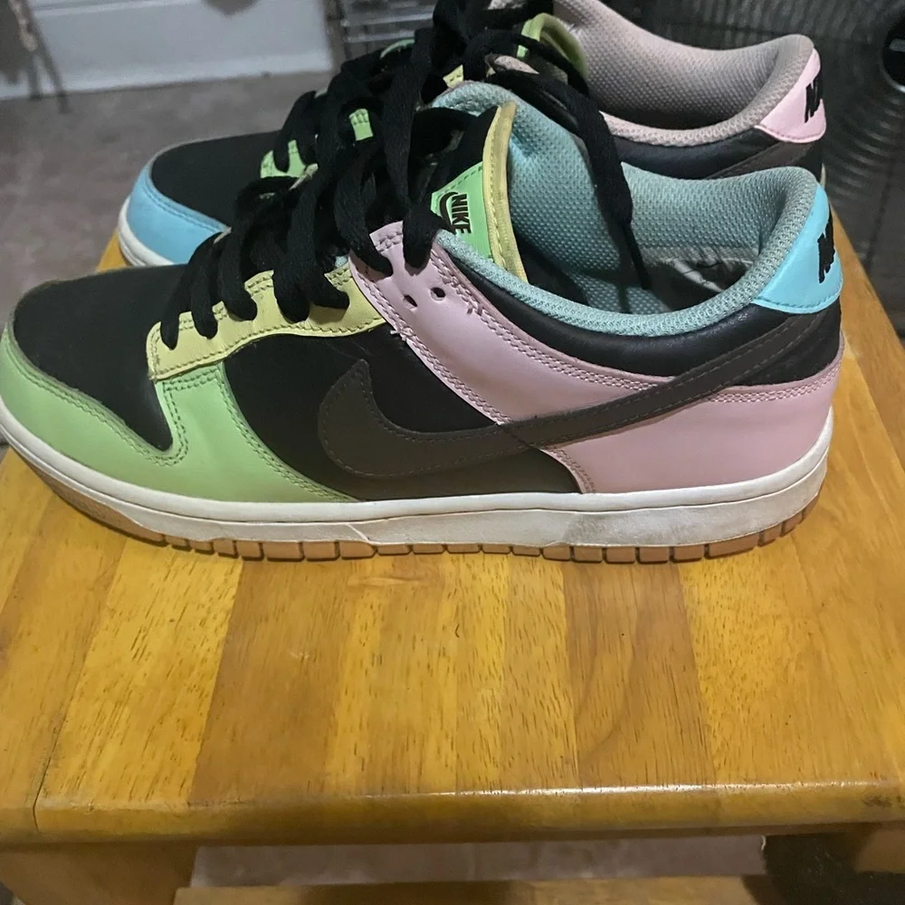 Nike Black and Pastel Sneakers
